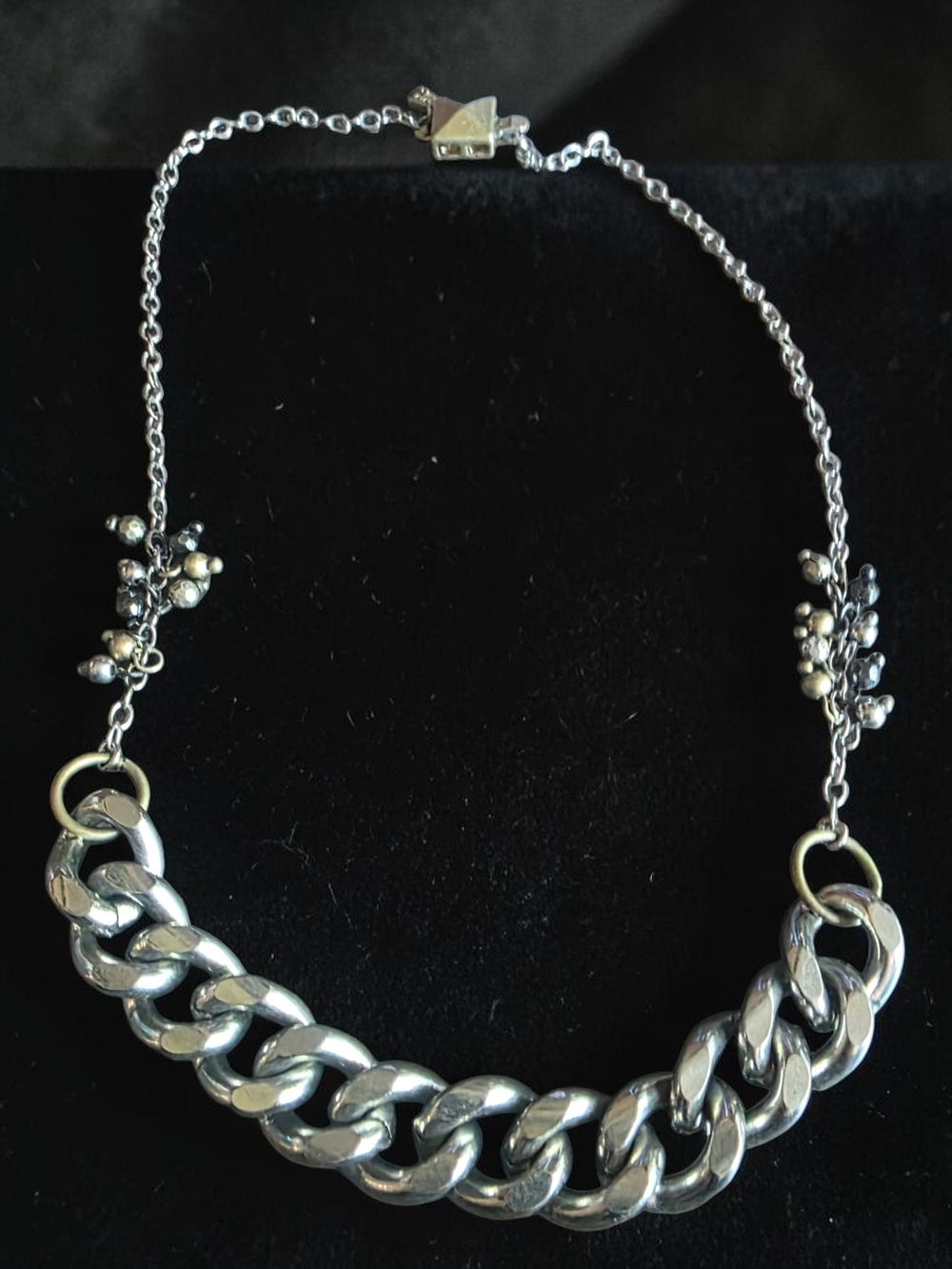 Banana Republic Mixed Metal Chunky Curb Chain Necklace